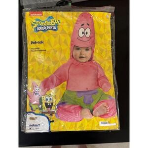 Spirit Halloween Patrick Star SpongeBob SquarePants Infant Costume 12-18M Pink